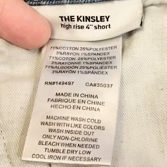 Joe’s Jeans 24 Kinsley High Rise 4” Denim Women’s Shorts Light Wash Distressed - Picture 9 of 11